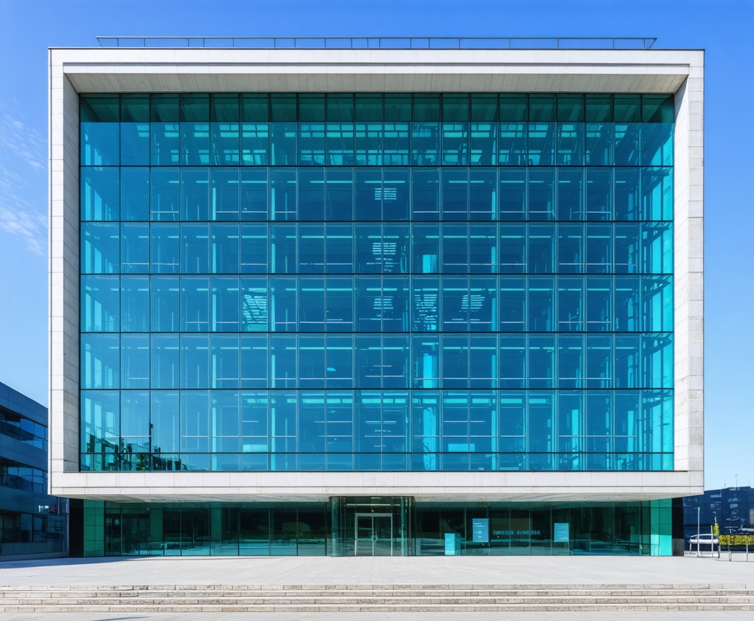 Moderná presklená budova administratívneho centra na Mlynských nivách v Bratislave